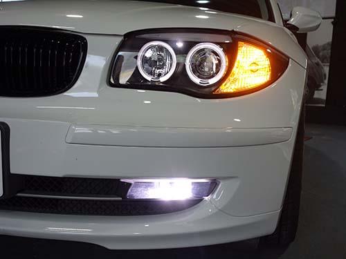BMW 1シリーズ(E87) フォグライトHID化&LEDバルブ装着&室内ライトLED化