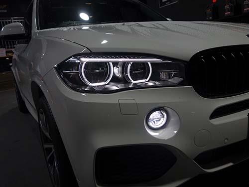 BMW X5(F15) 低ダストブレーキパッド装着&レーダー探知機装着と
