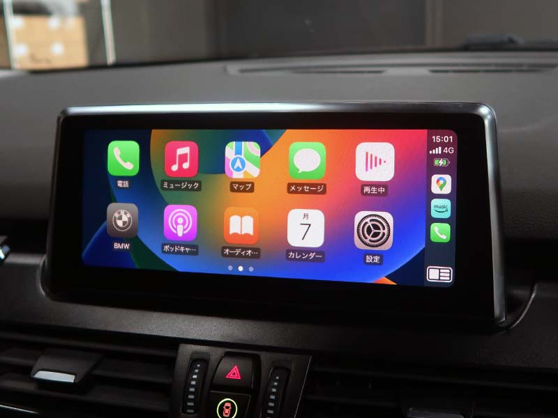純正Apple Car Play有効化やApple Car Playフルスクリーン化 for BMW