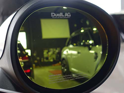 DuelL AG(デュエル)製ゴールドドアミラー取付
