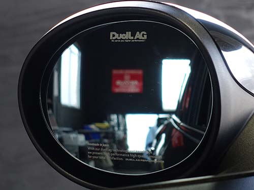 DuelL AG(デュエル)製ライトブルードアミラー取付