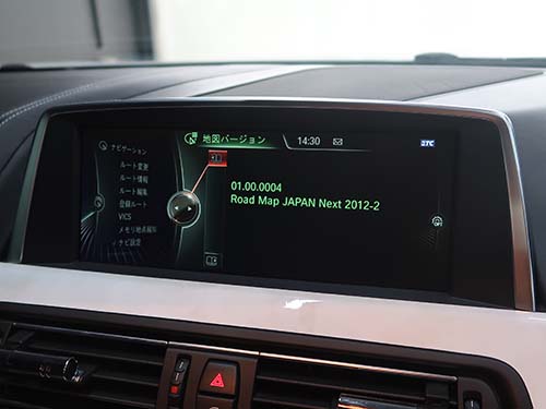BMW 6シリーズグランクーペ ( F06 ) にインストールされていたナビゲーションシステムの地図データは2012年