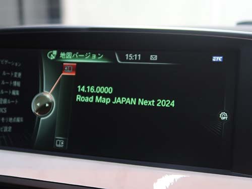 BMW 6シリーズグランクーペ ( F06 ) のナビゲーションシステムの地図データは2024年バージョンに更新