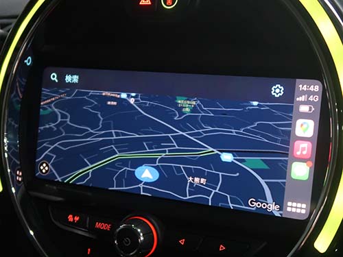 ミニ クラブマン ( F54 )でApple Car Play ( アップルカープレイ ) の画面が表示