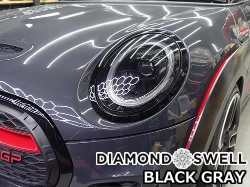 DIAMONDSWELL ( ダイヤモンドスウェル )製BLACK GRAY ( ブラックグレイ ) ライトスモークタイプのプロテクションフィルム ( PPF )