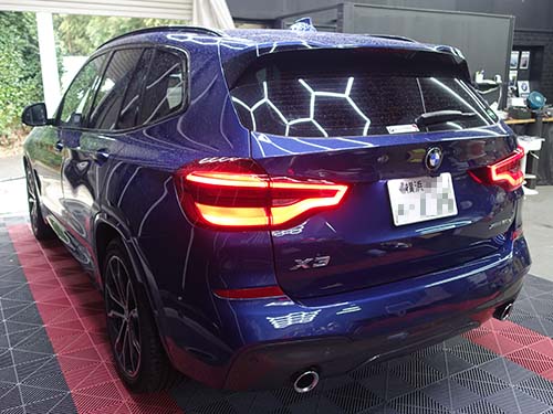 BMW X3(G01) ブレーキパッドの交換時期となり低ダストブレーキパッドへ交換