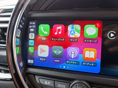 iPhoneを接続してAppleCarPlay ( アップルカープレイ )の動作チェック