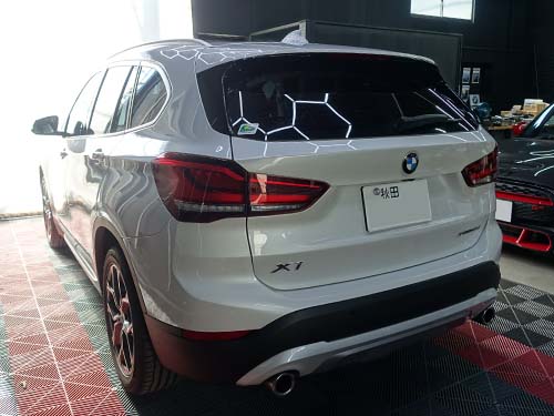 秋田県よりご来店のBMW X1(F48)へフルスクリーンでアップルカープレイを有効化