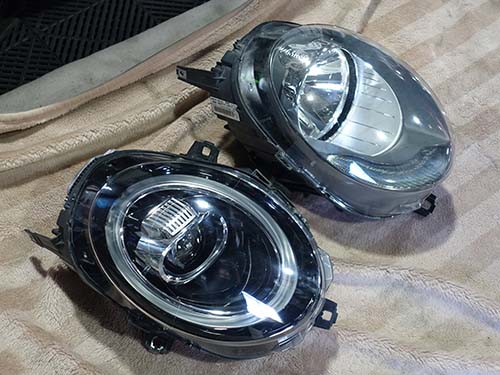 LCIモデル用LEDヘッドライトの取り付け