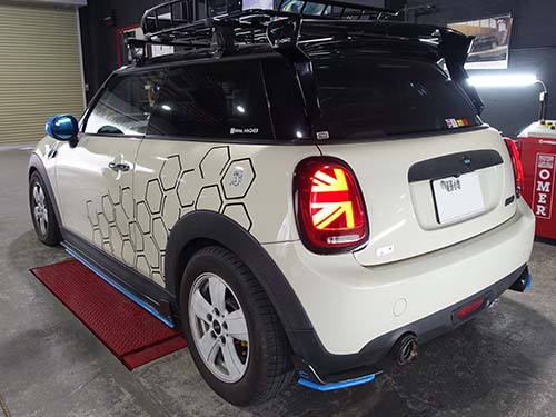 ミニ クーパー(F56) ウインターシーズンに向けて車高調整