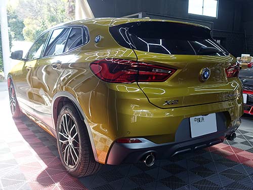 BMW X2(F39) SOSコール異常の警告が出たのでエマージェンシーバッテリー交換修理