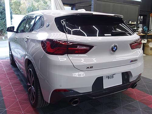 BMW X2(F39)をリモコンで遠隔操作してエンジン始動させるエンジンスターター装着