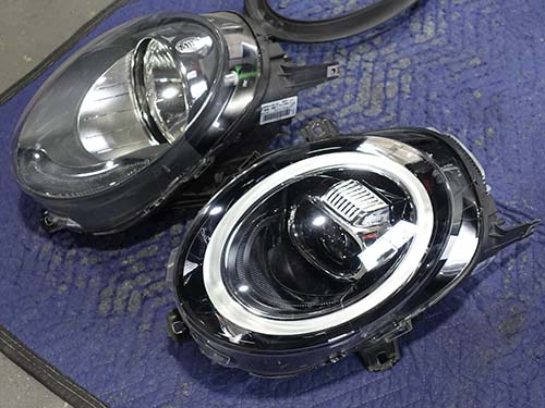 LCIモデル用LEDヘッドライトの取り付け