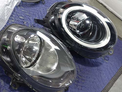 LCIモデル用LEDヘッドライトの取り付け