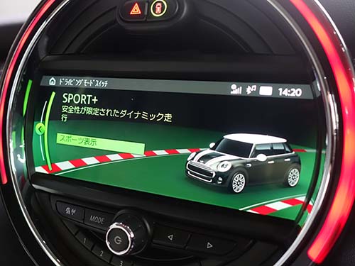 走行モードにSPORT+ ( スポーツプラス ) モード有効化