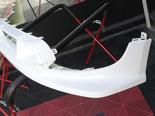 DuelL AG ( デュエル )製 トラックマスター フロントスポイラー ( Track Master Front Spoiler ) Ver1.1を当てがって調整