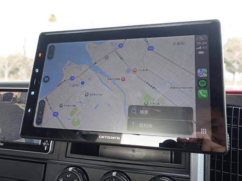 Apple CarPlayで地図アプリを使ってナビゲーション