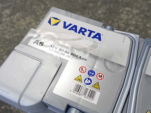 VARTA製AGMバッテリーはドイツ生産の正規輸入品を取り扱い