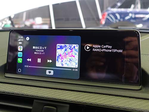AppleCarPlay ( アップルカープレイ ) は画面の2/3程度で表示