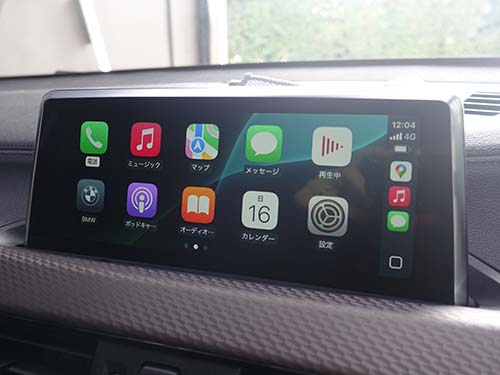 フルスクリーン表示の純正AppleCarPlay ( アップルカープレイ )有効化