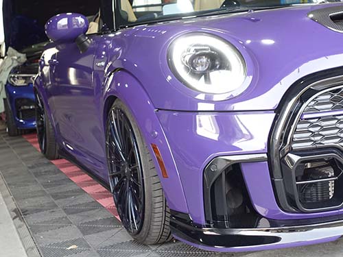 アルミホイールスペーサー取付&車高調整作業