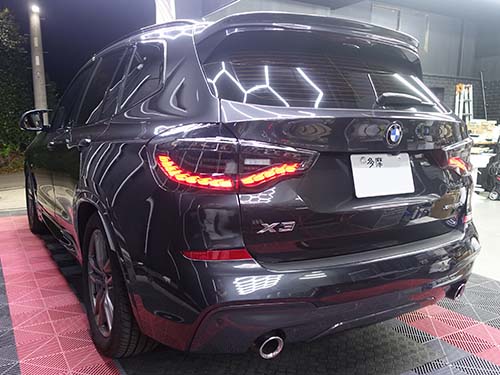 BMW X3(G01)前期へM4 GTS風テールライトを装着してリアデイライト化