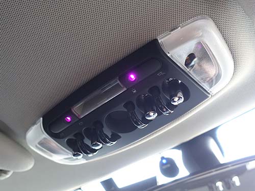 エキサイトメント対応LEDルームランプの発光