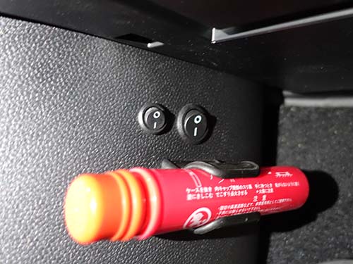 ON/OFFスイッチ操作パネル(車内スイッチ)