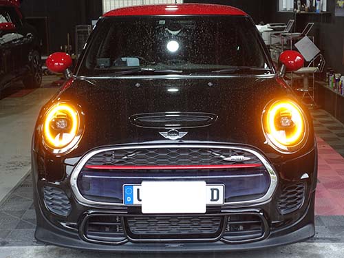 LCI2モデル用インナーブラックLEDヘッドライト装着後