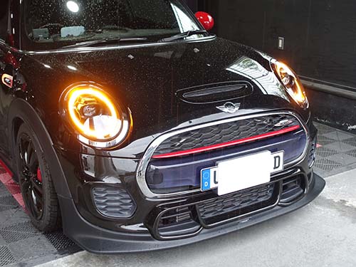 LCI2モデル用インナーブラックLEDヘッドライト装着後