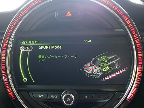 ドライビングモード切替操作(SPORT MODE)
