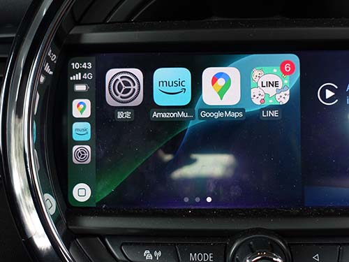 AppleCarPlayメニュー表示