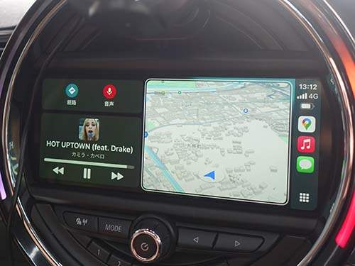 フルスクリーン表示のAppleCarPlay