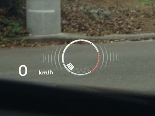 ヘッドアップディスプレイ(HUD)のスポーツ表示追加
