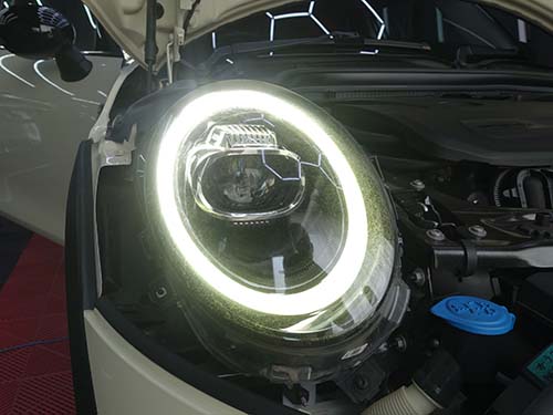 新品LEDモジュール交換後のリングライト発光
