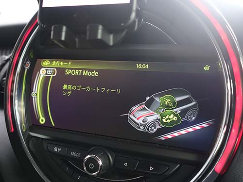 SPORTモード時のメーター表示