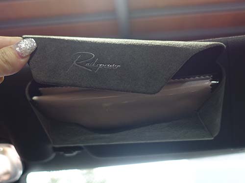 VISOR CASE Alcantara Edition装着