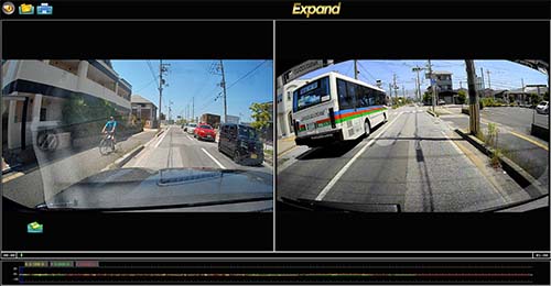 PC Viewerでの記録データ確認画面