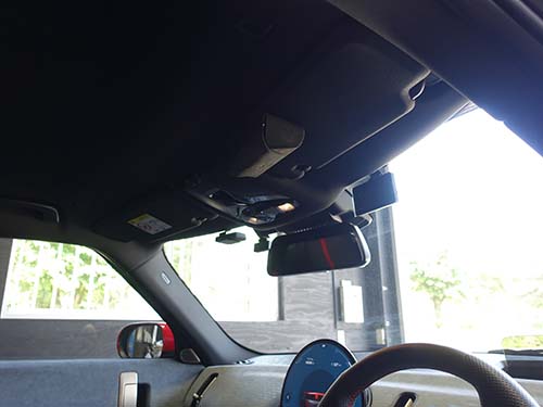 RAIKO VISOR CASE Alcantara Edition 装着画像