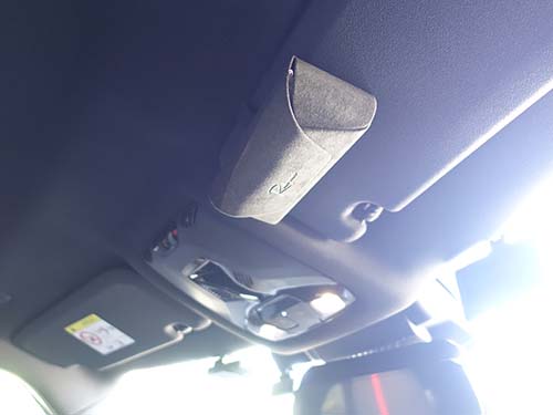 RAIKO VISOR CASE Alcantara Edition 装着画像