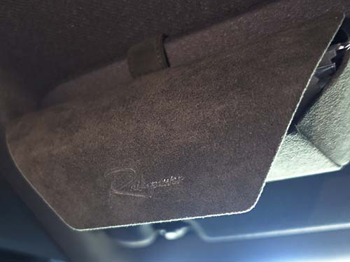 RAIKO VISOR CASE Alcantara Edition 装着画像