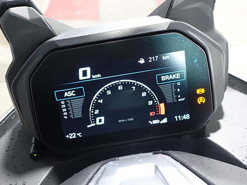 スポーツメーター有効化後のメーター画像