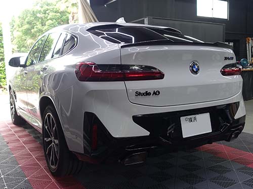 【G02 X4 LCI】純正エアフラップ後付で空気抵抗低減を実現!