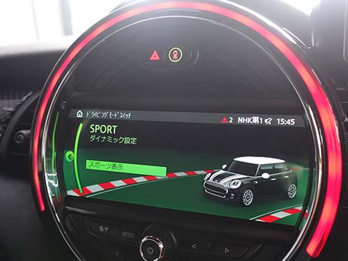 SPORTモード時のメーター表示