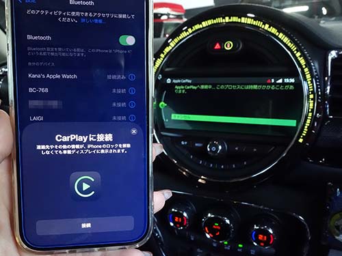 純正Wifiアンテナを装着してワイヤレス接続