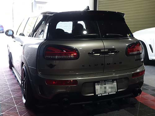MINI クラブマンにLCIインナーブラックLEDライト＋純正CarPlay有効化施工