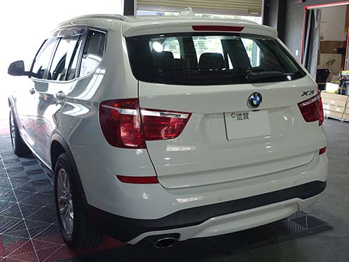 【BMW X3 F25】LCIキセノンヘッドライト交換＆車検整備を同時施工！