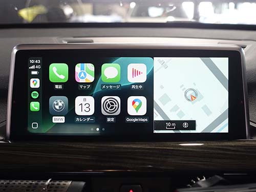 CarPlay使用中のナビ画面