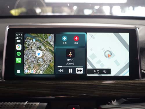 CarPlay使用中のナビ画面