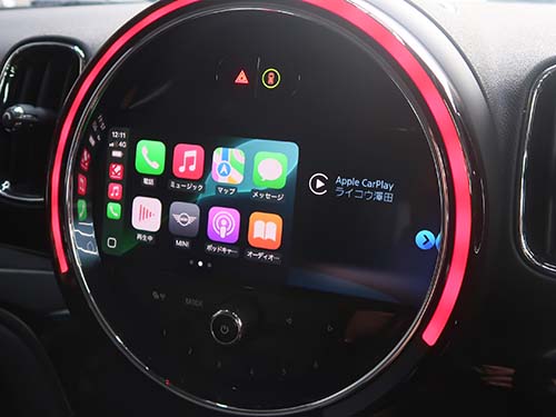 CarPlayメニュー画面表示